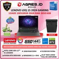 LENOVO LOQ 15 Intel Core I5 13450HX RTX3050 6GB/ Ram 20GB SSD 512GB W11+OHS 15.6 Full HD 144HZ 100% srgb